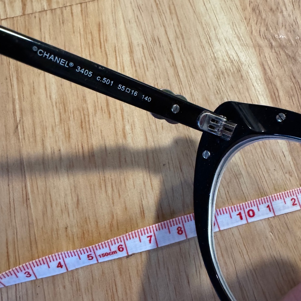 Chanel Black Cat-Eye Oversized prescription Glasses for frames AS IS - Picture 8 of 8